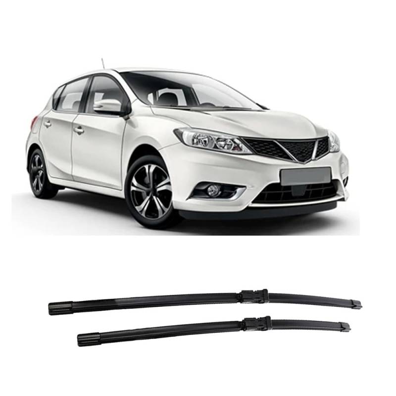 Scheibenwischer Ersatz Gummi für Nissan Pulsar Tidda C13 2014-2023 26"+14",Ersatz-Scheibenwischer Frontscheibe von CJYCJY