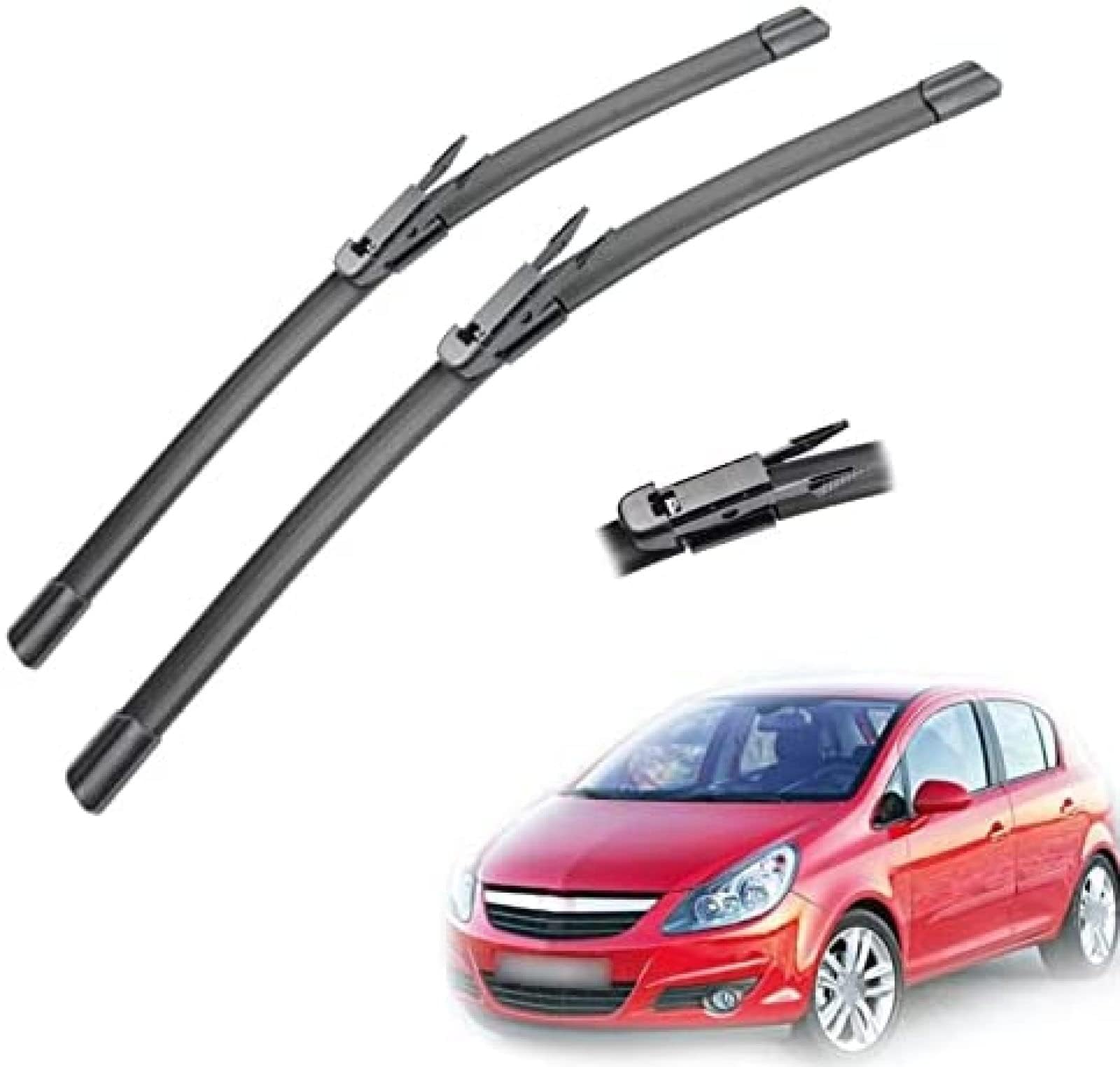 Scheibenwischer Ersatz Gummi für Opel Corsa D 2006 2007 2008 2009 2010 2011 2012 2013 2014 26"+16",Ersatz-Scheibenwischer Frontscheibe von CJYCJY