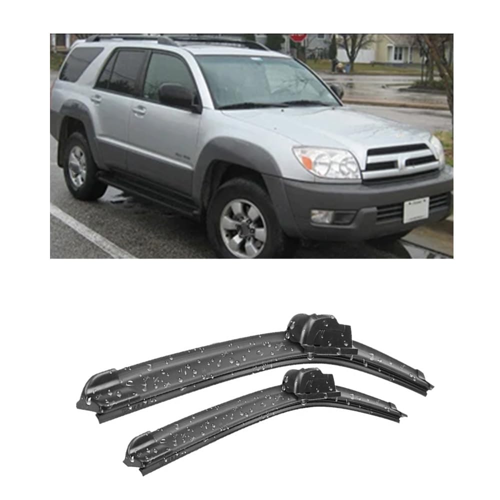 Scheibenwischer Ersatz Gummi für Toyota 4Runner N210 2002-2009 24"+20",Ersatz-Scheibenwischer Frontscheibe von CJYCJY