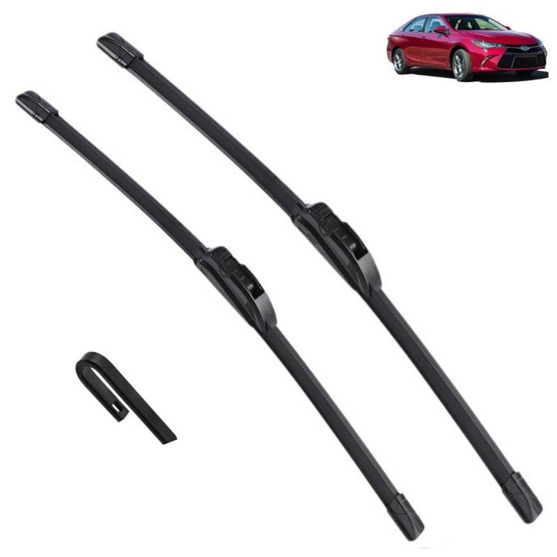 Scheibenwischer Ersatz Gummi für Toyota Camry XV50 2012-2017 2013 2014 2015 2016 26"+18",Ersatz-Scheibenwischer Frontscheibe von CJYCJY