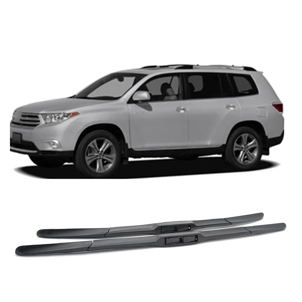 Scheibenwischer Ersatz Gummi für Toyota Highlander Kluger XU40 XU50 2008-2018 26"+20",Ersatz-Scheibenwischer Frontscheibe von CJYCJY