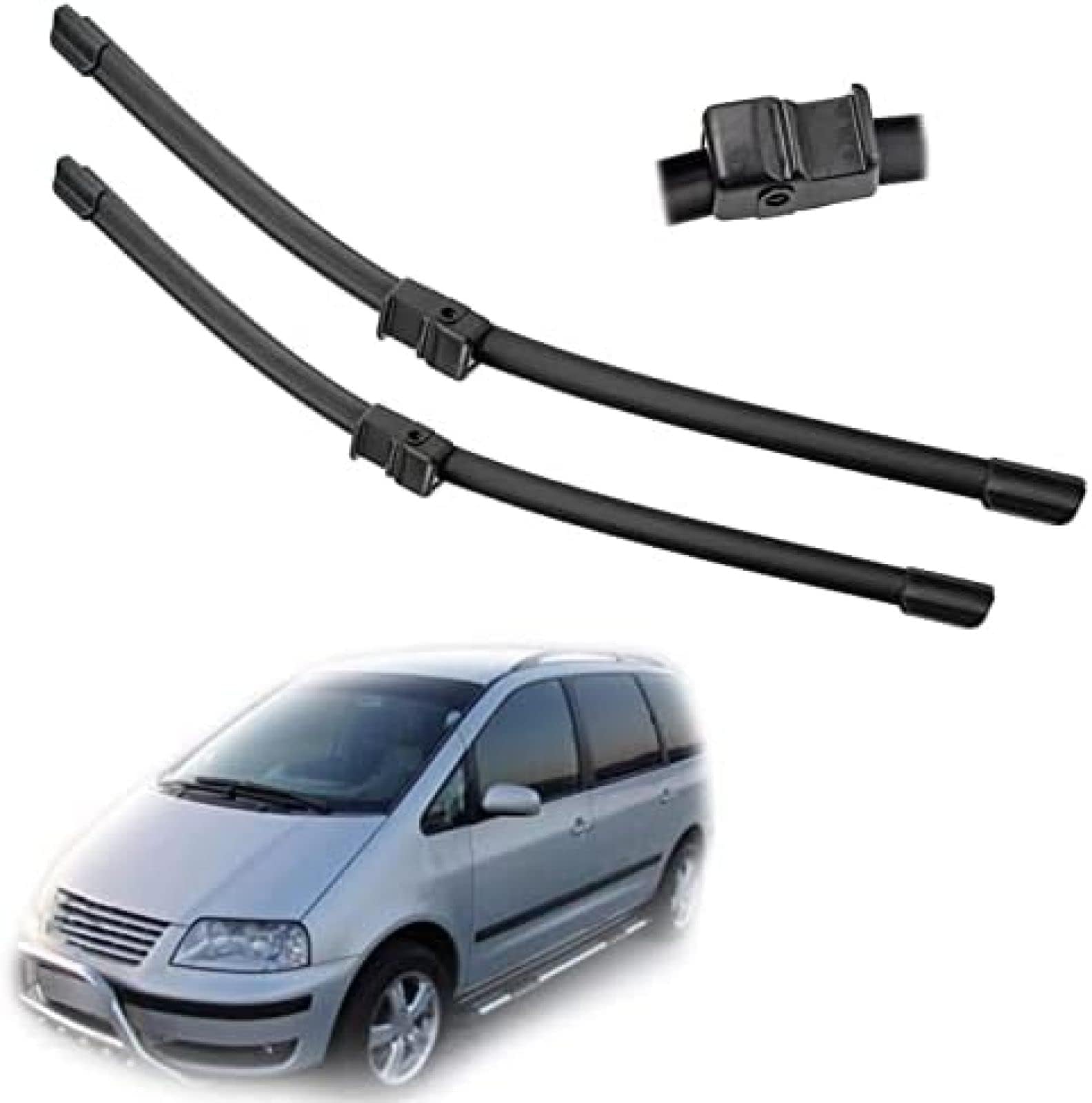 Scheibenwischer Ersatz Gummi für VW Sharan 7M 2001 2002 2003 2004 2005 2006 2007 2008 2009 2010 28"+28",Ersatz-Scheibenwischer Frontscheibe von CJYCJY