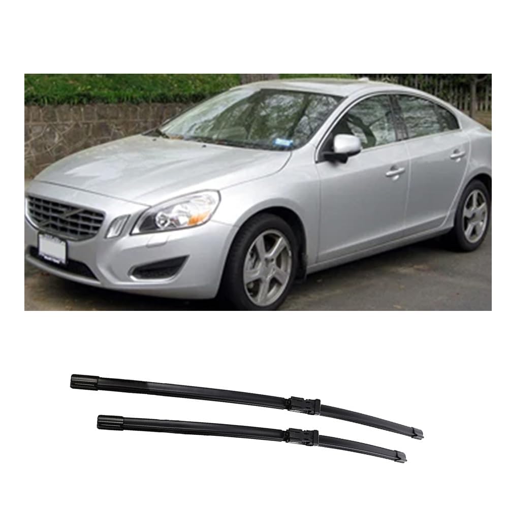 Scheibenwischer Ersatz Gummi für Volvo S60 II 2010-2018 26''+20'',Ersatz-Scheibenwischer Frontscheibe von CJYCJY