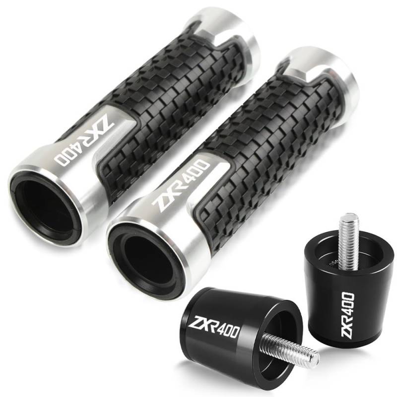 CKFDJRNAE Motorrad 7/8" 22mm Lenkergriffe Für KA&WA&SAKI ZXR 400 ZXR400 ZX-R400 ZZR 2001-2020 Motorrad Zubehör 7/8 "22 MM Lenker Handgriffe Griff Bar End Kappe Stecker(99) von CKFDJRNAE