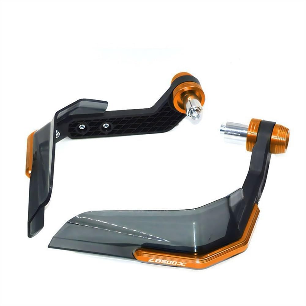 CKFDJRNAE Motorrad Handschützer Für H&ONDA CB500F CB500X CB500 FX 2013-2022 Motorrad Handschutz Schild Hand Schutzfolie Windschutzscheibe(CB500X-Orange15) von CKFDJRNAE