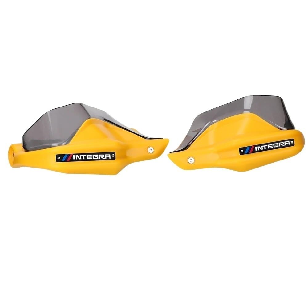 CKFDJRNAE Motorrad Handschützer Für Ho&nda Integra 700 INTEGRA700 Motorrad Dedizierter Handschutz Motorradhandschützer Lenkerschützer Windschutzscheibe(Yellow4) von CKFDJRNAE