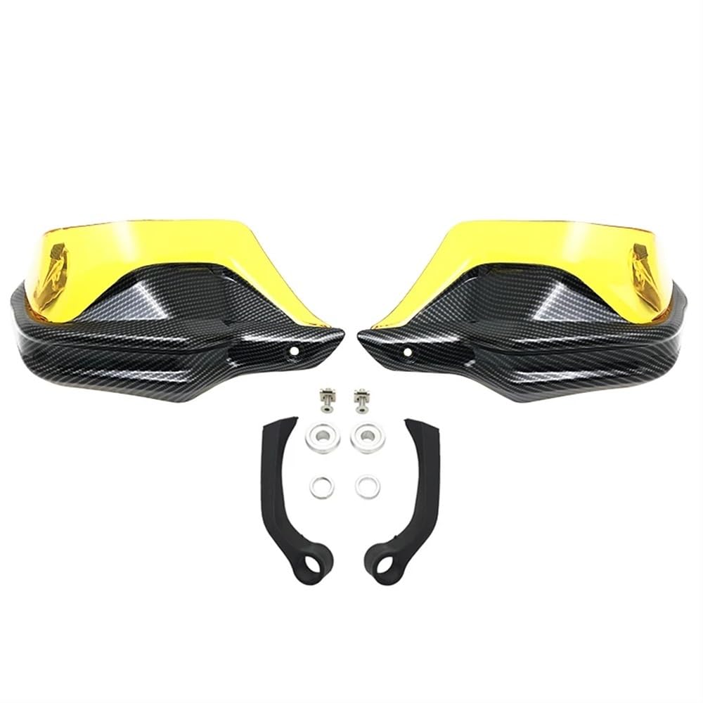 CKFDJRNAE Motorrad Handschützer Motorrad Handschutz Schild Handschutz Schutz Windschutzscheibe Carbon Look Für B&MW S1000XR S 1000XR S1000 XR 2016-2019 2017 2018(Black Yellow4) von CKFDJRNAE