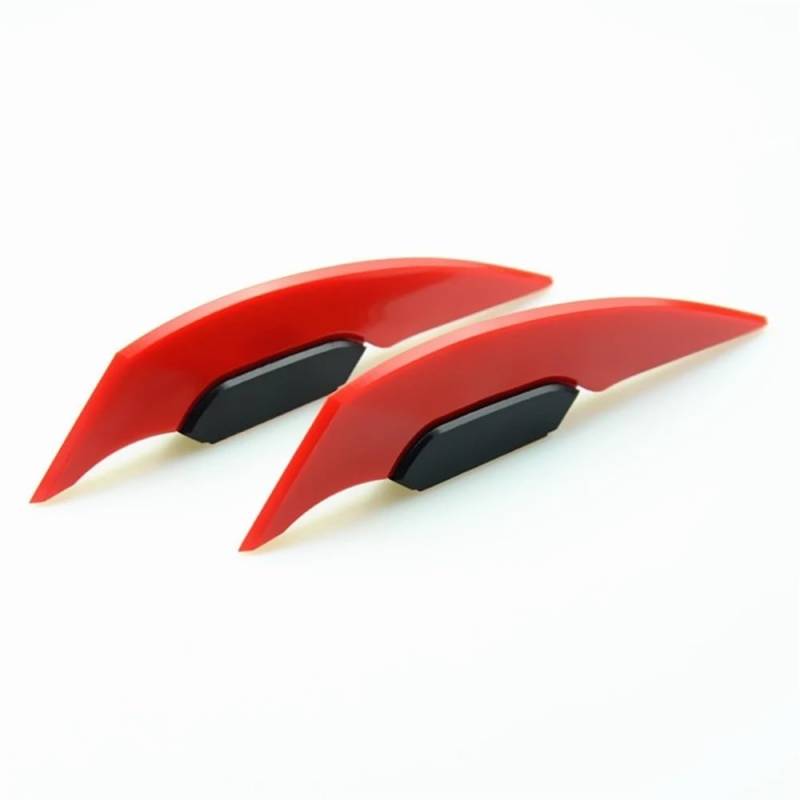 Motorrad Fixed Winglet 2 Stücke Universal Motorrad Winglet Aerodynamische Spoiler Flügel Seite Spoiler Aufkleber Dynamische Flügel Für Motorrad Roller Zubehör(6) von CKFDJRNAE