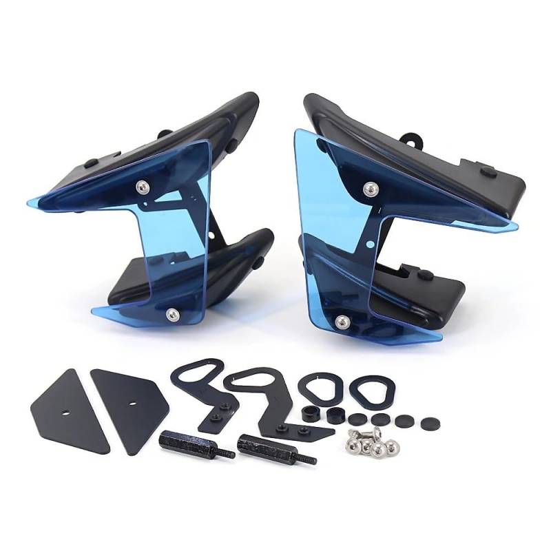 Motorrad Fixed Winglet Aerodynamisches Flügel-Kit Mit Festen Winglets Abtriebsspoilern Für MT-09 SP 2017 2018 2019 2020(Blue) von CKFDJRNAE