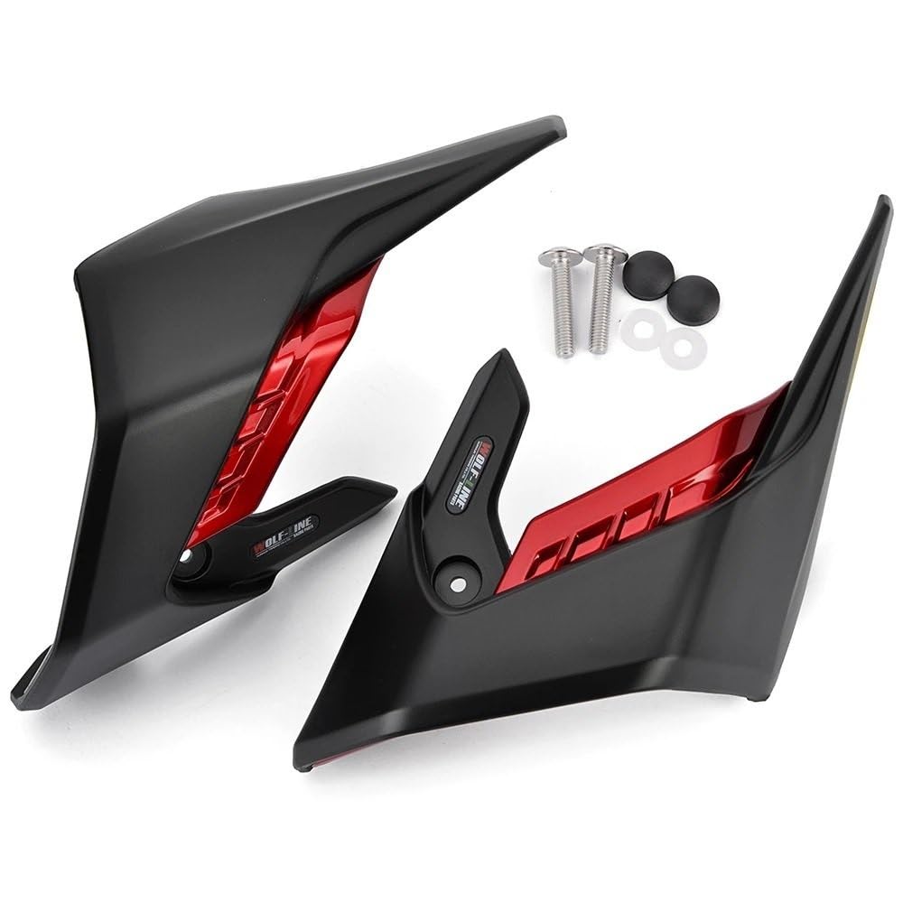 Motorrad Fixed Winglet Frontverkleidung Aerodynamische Winglets Seitenspoiler Dekorativer Dynamischer Flügelsatz Für CB650R CB 650R 650 R 2019-2023(8) von CKFDJRNAE