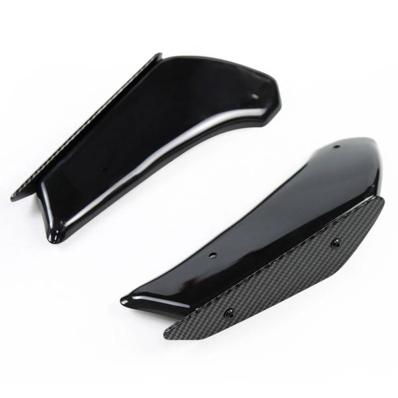 Motorrad Fixed Winglet Motorrad Aerodynamische Flügel Kit Feste Winglet Verkleidung Flügel Für CBR500R 2019 2020 2021 2022 2023(Black-Carbon Pattern) von CKFDJRNAE