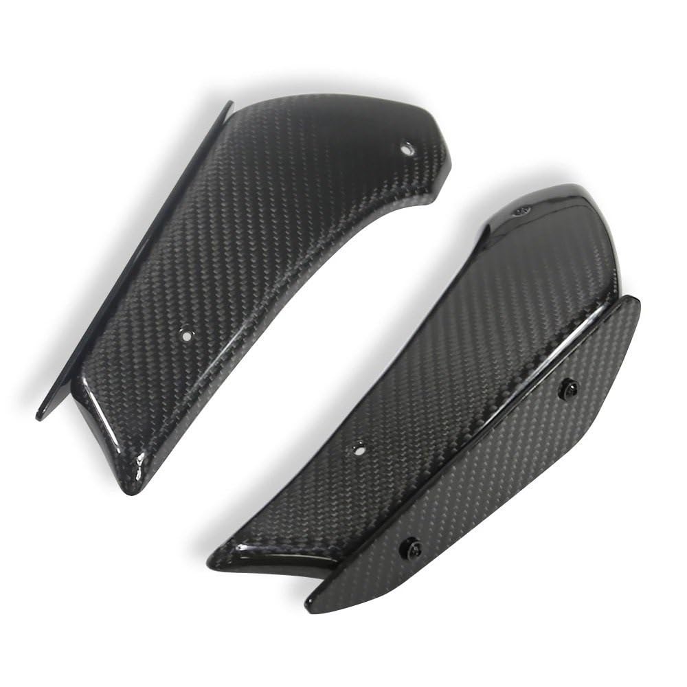 Motorrad Fixed Winglet Motorrad Aerodynamische Flügel Kit Feste Winglet Verkleidung Flügel Für CBR500R 2019 2020 2021 2022 2023(Carbon fiber) von CKFDJRNAE