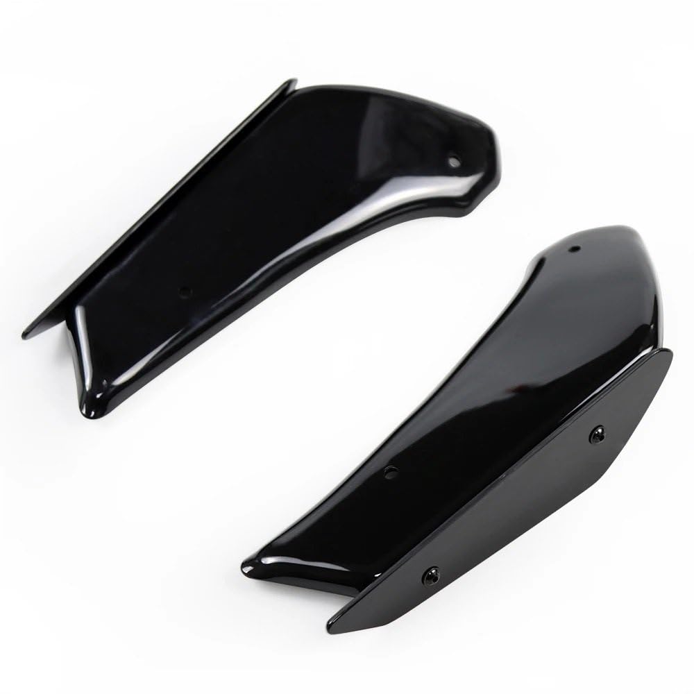 Motorrad Fixed Winglet Motorrad Aerodynamische Flügel Kit Feste Winglet Verkleidung Flügel Für Suzuki GSX-R1000 2017 2018 2019 2020 2021 2022(Black) von CKFDJRNAE