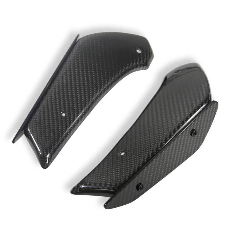 Motorrad Fixed Winglet Motorrad Aerodynamische Flügel Kit Feste Winglet Verkleidung Flügel Für Suzuki GSX-R1000 2017 2018 2019 2020 2021 2022(Carbon Fiber) von CKFDJRNAE