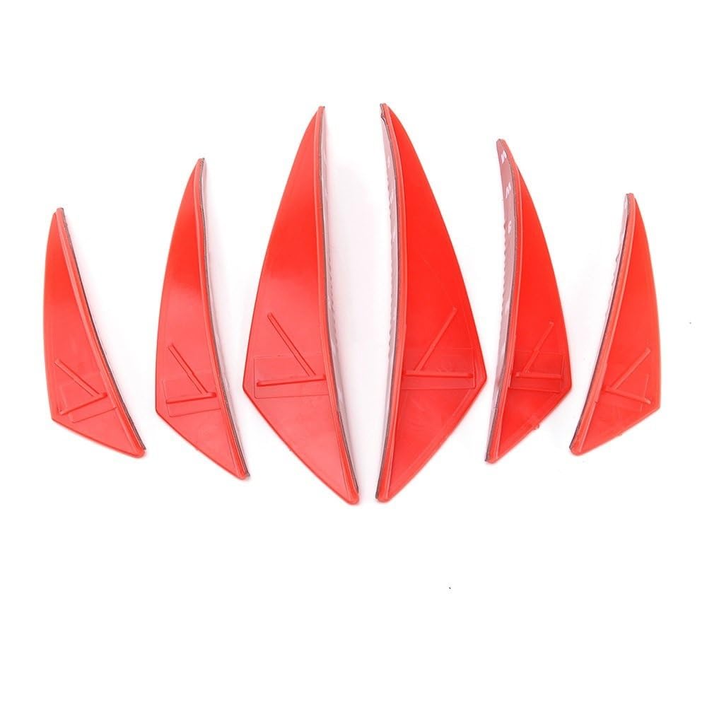 Motorrad Fixed Winglet Motorrad Front Winglet Verkleidung Seite Flügel Windschutzscheibe Luftabweiser Aerodynamische Flügel Spoiler Für Für Für Für Suzuki(Red) von CKFDJRNAE