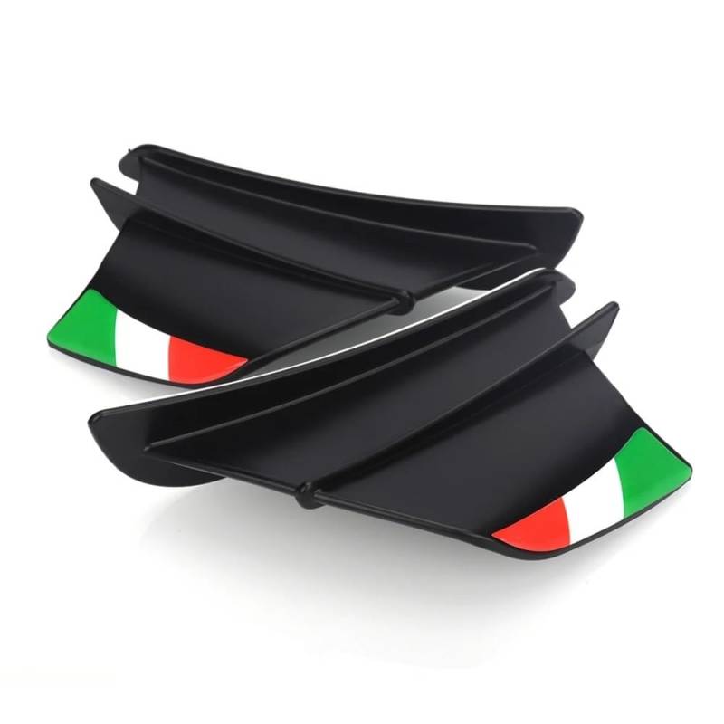 Motorrad Fixed Winglet Motorrad Winglet Aerodynamische Seite Flügel Fin Spoiler Für YZF R1 R6 R25 Für Ninja H2 H2R Für S1000RR Für H2 ABS(8) von CKFDJRNAE