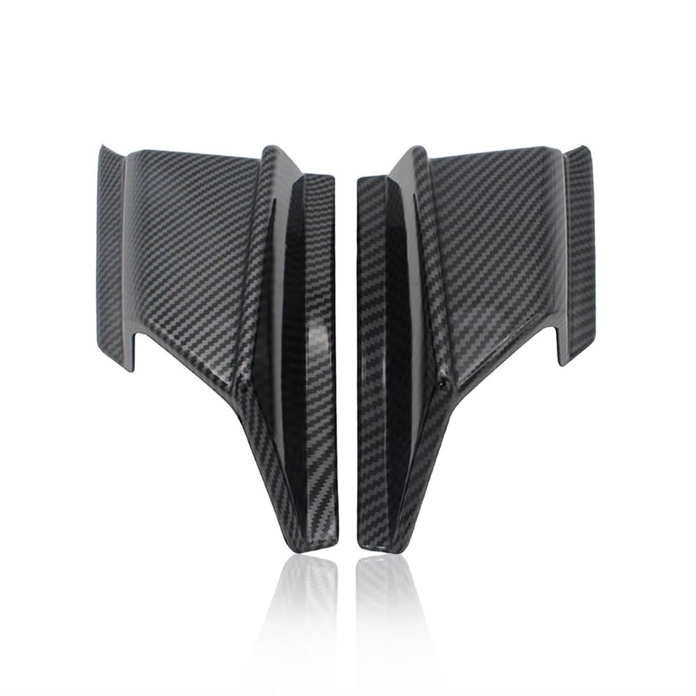 Motorrad Fixed Winglet Motorrad Winglet Aerodynamische Seite Wind Fin Spoiler Protector Flügel Abdeckung Für ADV 150 2019 2020(Carbon Fiber Style) von CKFDJRNAE