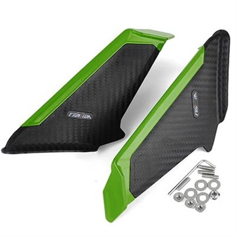 Motorrad Fixed Winglet Motorrad Winglet Seite Flügel Spoiler Für Suzuki GSXR600 GSXR750 GSXR1000 GSXR 125 GSX 250R GSXS1000F(Green) von CKFDJRNAE