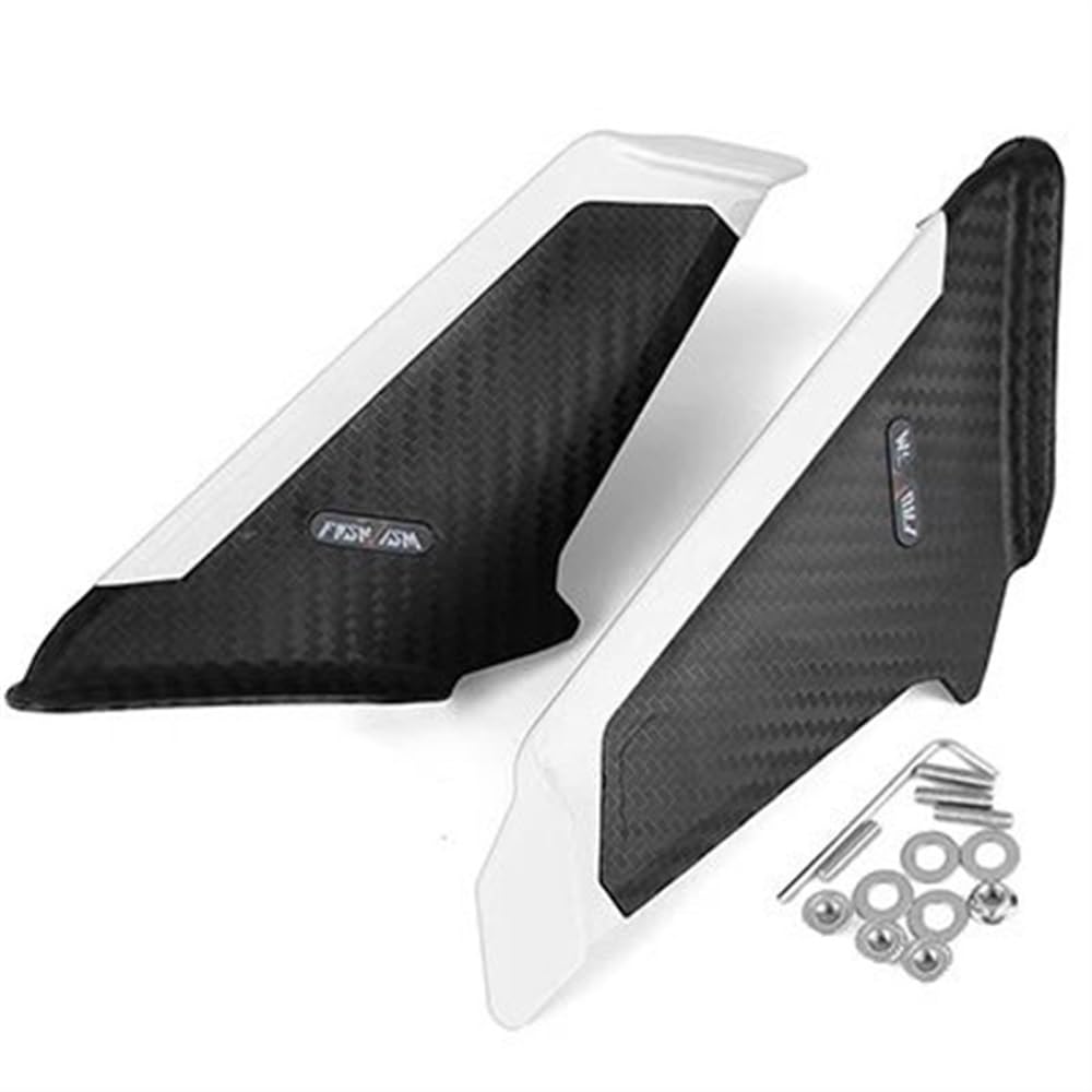 Motorrad Fixed Winglet Motorrad Winglet Seite Flügel Spoiler Für Suzuki GSXR600 GSXR750 GSXR1000 GSXR 125 GSX 250R GSXS1000F(WHITE) von CKFDJRNAE