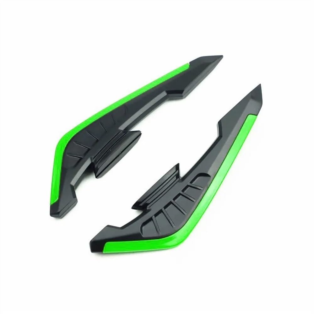 Motorrad Fixed Winglet Motorrad Winglet Universal Aerodynamische Spoiler Flügel Aufkleber Dekoration(Green) von CKFDJRNAE