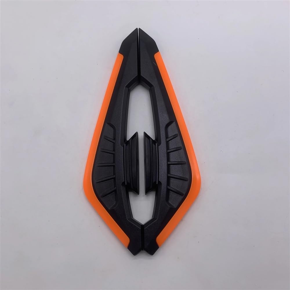 Motorrad Fixed Winglet Motorrad Winglet Universal Aerodynamische Spoiler Flügel Aufkleber Dekoration(Orange) von CKFDJRNAE