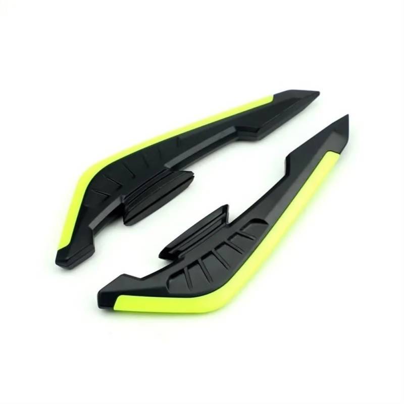 Motorrad Fixed Winglet Motorrad Winglet Universal Aerodynamische Spoiler Flügel Aufkleber Dekoration(Yellow) von CKFDJRNAE