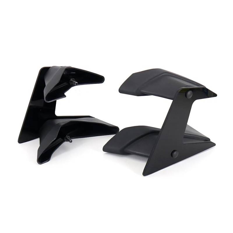 Motorrad Fixed Winglet Seitlicher Abtrieb, Nackte Spoiler Feste Winglet-Verkleidung Flügel Motorradzubehör Für MT-07 2021(Black) von CKFDJRNAE