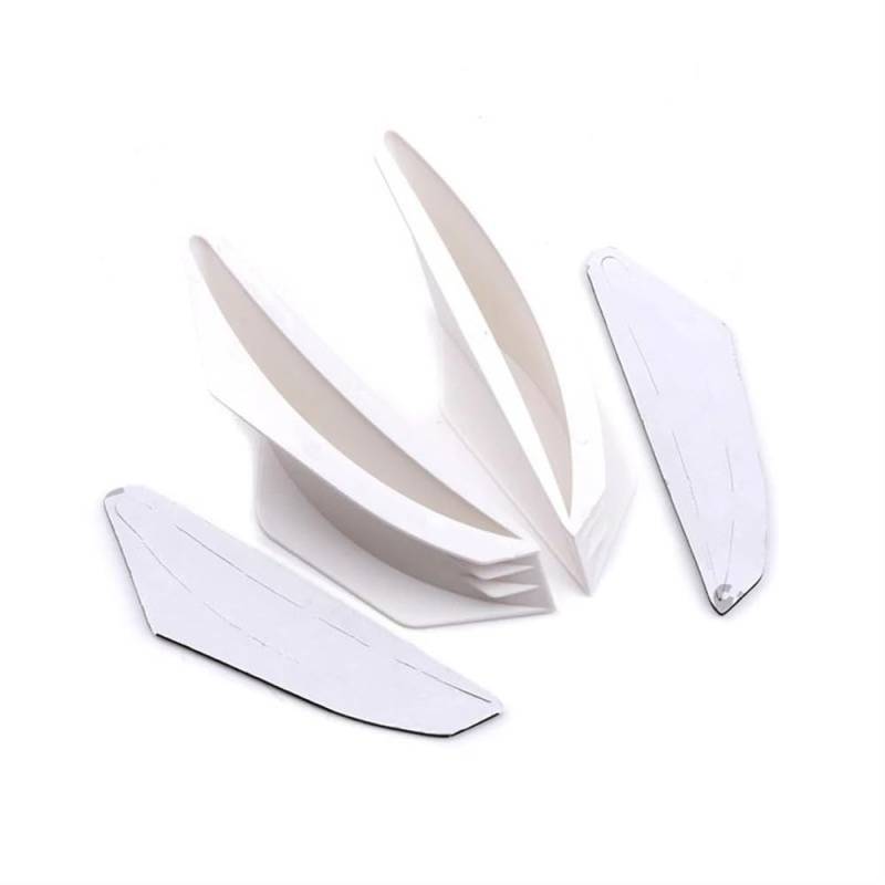 Motorrad Fixed Winglet Universal Motorrad Winglet Aerodynamische Spoiler Flügel Kit Für Für Suzuki Für Für (White) von CKFDJRNAE