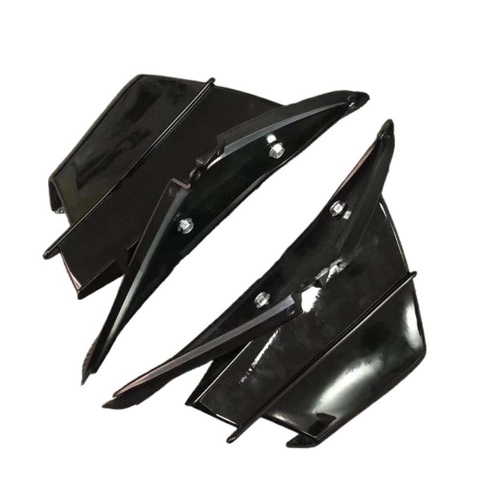 Motorrad Fixed Winglet Winglet Aerodynamische Seite Wind Fin Spoiler Front Verkleidung Schutz Flügel Für CB650R 2019-2023(Shiny Black) von CKFDJRNAE