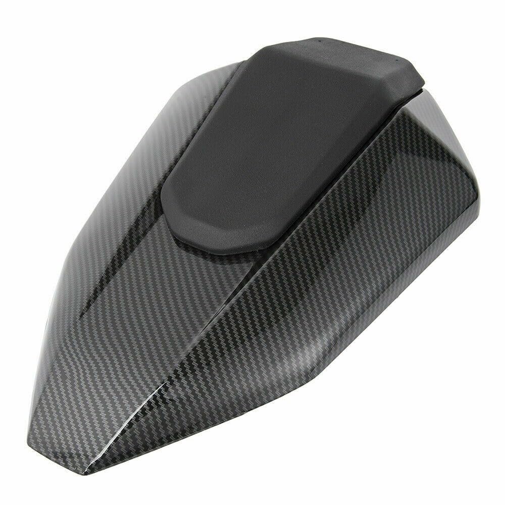 Motorrad Sitzbezug Verkleidung Motorrad Hinten Passagier Solo Sitz Abdeckung Gugel Buckel Verkleidung Für Y&AMAHA FZ07 MT07 2013 2014 2015 2016 2017 MT FZ 07 Zubehör(Carbon Fiber Look1) von CKFDJRNAE