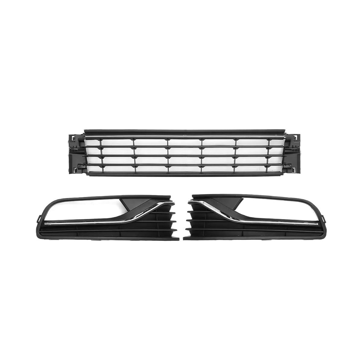 Auto-Frontgrill 1 Set Auto Front Lower Bumper Und Nebel Licht Kühlergrill Grill 6R0853677A9B9 Für Polo 2014-2017 Autogrills von CKGRHJSA