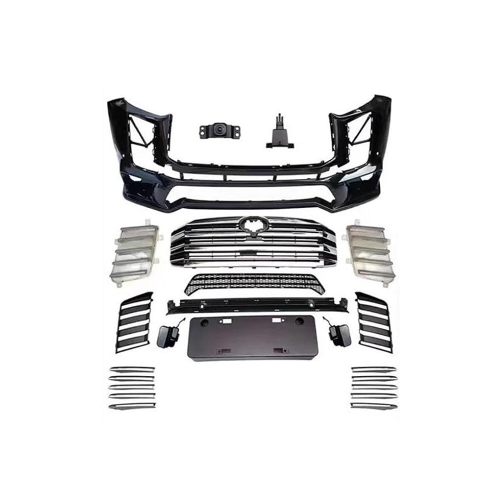 Auto-Frontgrill 2022-2023 Grille DRL Nebel Lichter Auto Zubehör Für Highlander Front Stoßstange Autogrills(Front Bumper) von CKGRHJSA