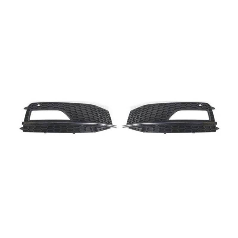 Auto-Frontgrill 2X Nebelscheinwerfer-Lampenabdeckungsgrill Für A4 B8.5 S-Line S4 2012 2013 2014 2015 Mesh Frontstoßstange Unterer Grill Autogrills(09) von CKGRHJSA