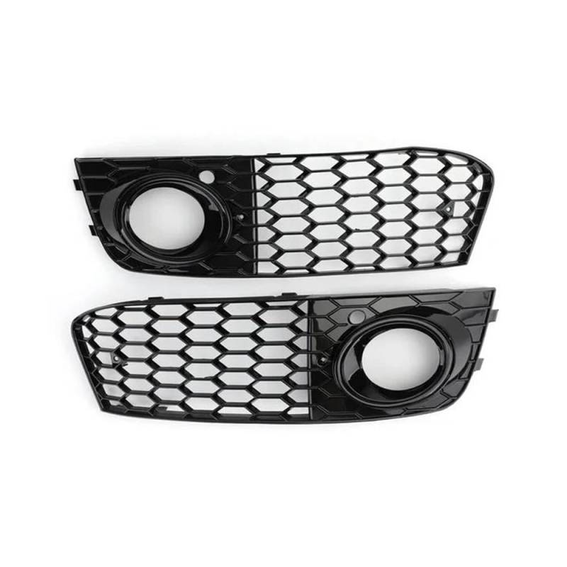 Auto-Frontgrill Auto Front Grill Mesh Für A4 B8 2008-2012 Grille Nebel Licht Abdeckung Auto Zubehör 8KD807682 8KD807681 Autogrills(1 UK) von CKGRHJSA