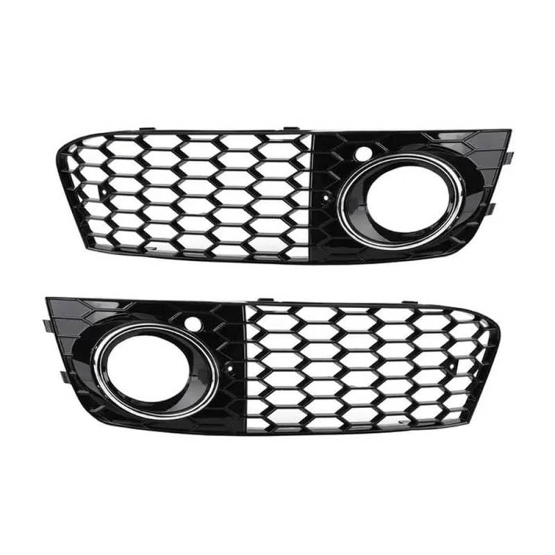 Auto-Frontgrill Auto Front Grill Mesh Für A4 B8 RS4 2009 2010 2011 2012 Grille Nebel Licht Abdeckung Auto Zubehör 8KD807682 8KD807681 Autogrills(09) von CKGRHJSA