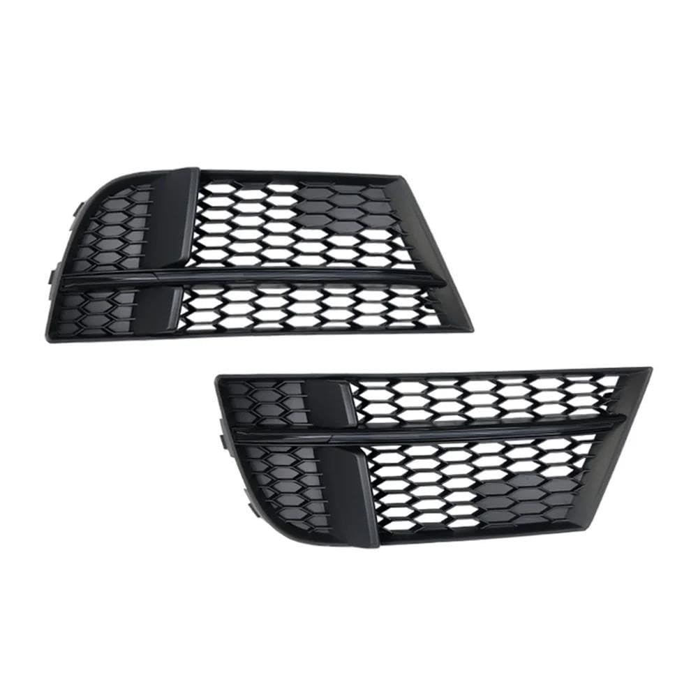 Auto-Frontgrill Auto Front Stoßstange Nebel Licht Mesh Grille Für A3 S-Line S3 2017 2018 2019 2020 Nebel Lampe Waben Grille Abdeckungen Autogrills(Glossy Black) von CKGRHJSA