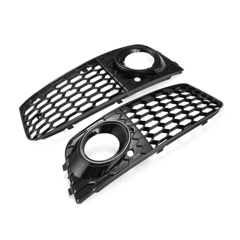 Auto-Frontgrill Mesh-Nebelscheinwerfer-Öffnungsöffnung A4-Kühlergrill-Ansaugabdeckung Für A4 B8 RS4 2009 2010 2011 2012 8KD807682 Nebelscheinwerferabdeckung Autogrills von CKGRHJSA