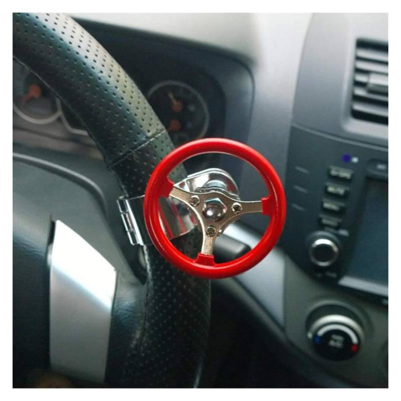 Lenkradknauf,Lenkknauf 360 Auto-Lenkrad Knob Booster Kugel-Anti-Rutsch-Metall-Lager Macht Griff Spinner Hilfs Grip Drehen Helfer Zubehör(Dark Grey) von CKryzillix