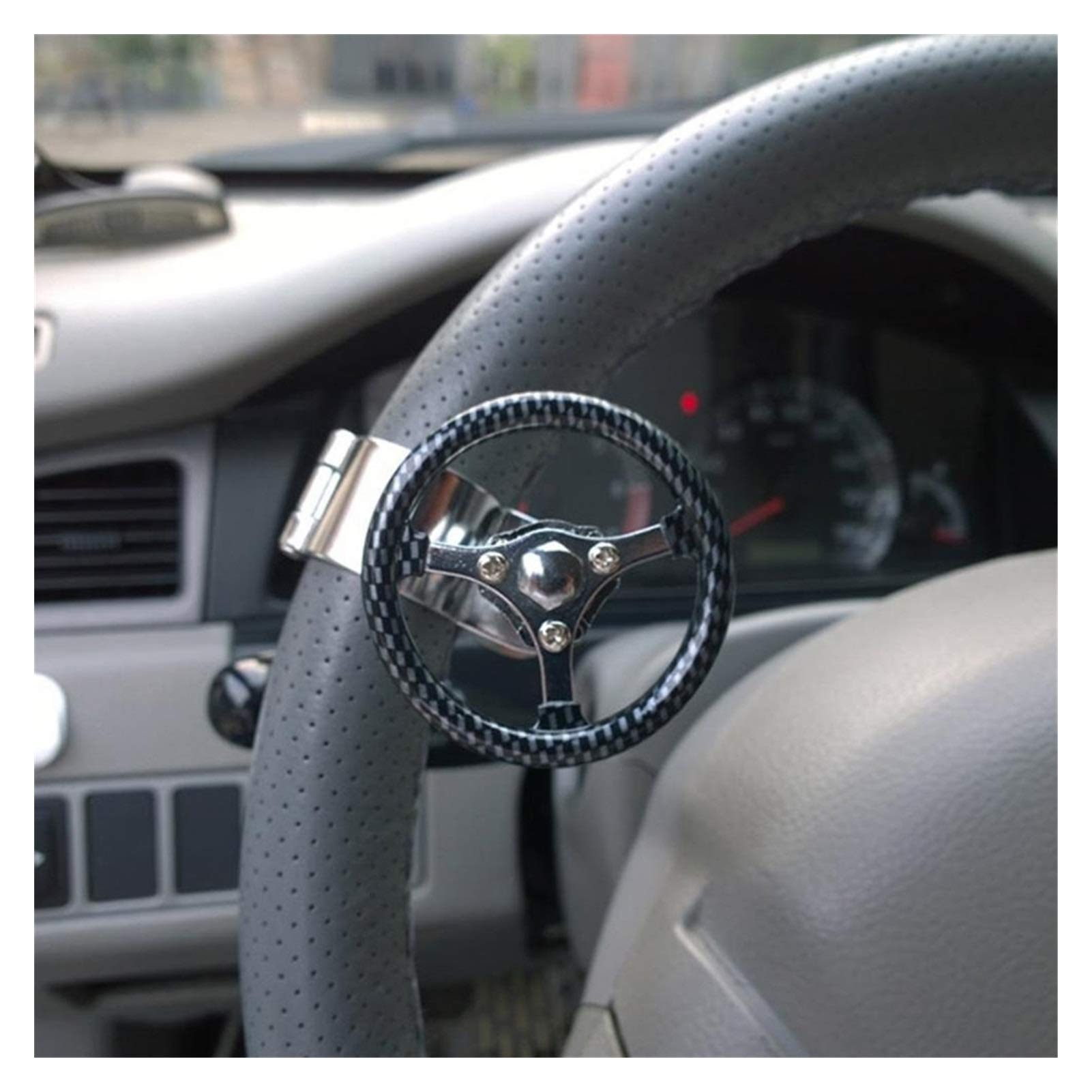 Lenkradknauf,Lenkknauf 360 Auto-Lenkrad Knob Booster Kugel-Anti-Rutsch-Metall-Lager Macht Griff Spinner Hilfs Grip Drehen Helfer Zubehör(Green) von CKryzillix