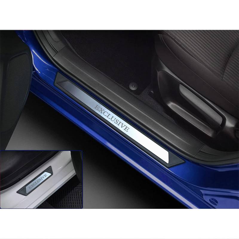 CLASS ACCESSORIES EOOD, Auto-Einstiegsleisten kompatibel mit Passat B8 Variant 2014-2019, 4 Stück Edelstahl Stufen-Trittplatten, Kunststoff Kratzschutz Verkleidung von CLASS ACCESSORIES EOOD