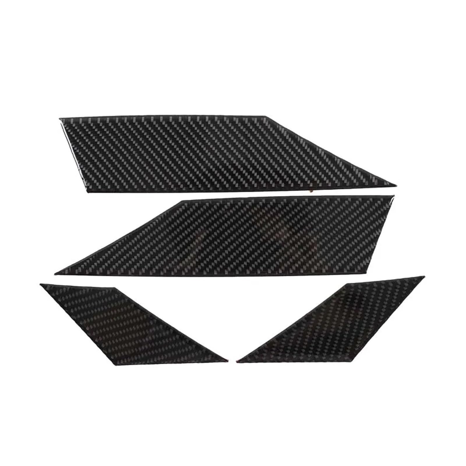 CLAWERN Kompatibel mit BMW 2er 4-Türer 2020–2023, Autotür-Innentürverkleidung, dekorativer Aufkleber, Innenzubehör aus weicher Kohlefaser, 4 Stück(Carbon Fiber) von CLAWERN
