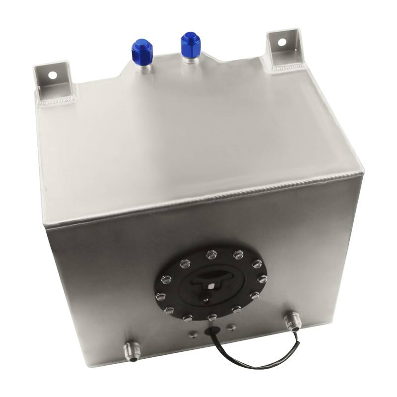 CLEADONG 20L Aluminium Kraftstofftank, Renntank Motorsport Tank mit Ölstandsensor, Edelstahl Dieseltank Renntank Motorsport Tank für Lastkraftwagen und Geländewagen von CLEADONG