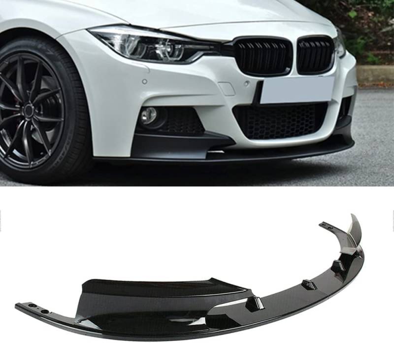 Auto Frontspoiler für BMW F30 F31 3 Series 2012 2013 2014 2015 2016 2017 2018 M-Sport,Frontspoiler Protector FrontstoßStangenlippe Autoantikollisionsschutz Body Kit von CLEAE