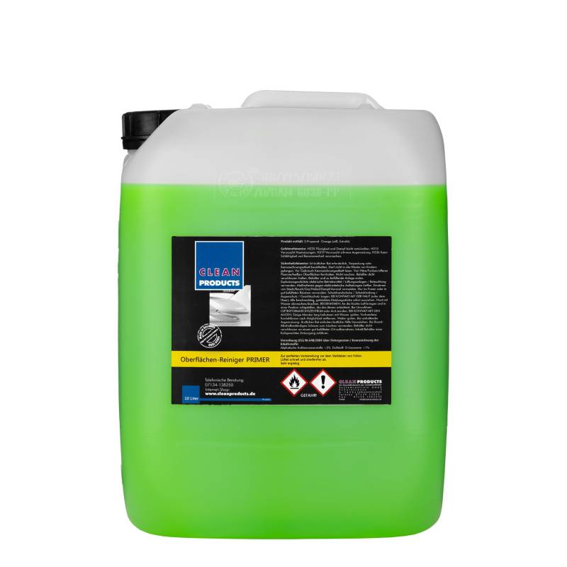 CLEANPRODUCTS Auto Oberflächenreiniger 10 Liter - Primer zur Reinigung von Lack und Autoscheibe von CLEANEXTREME