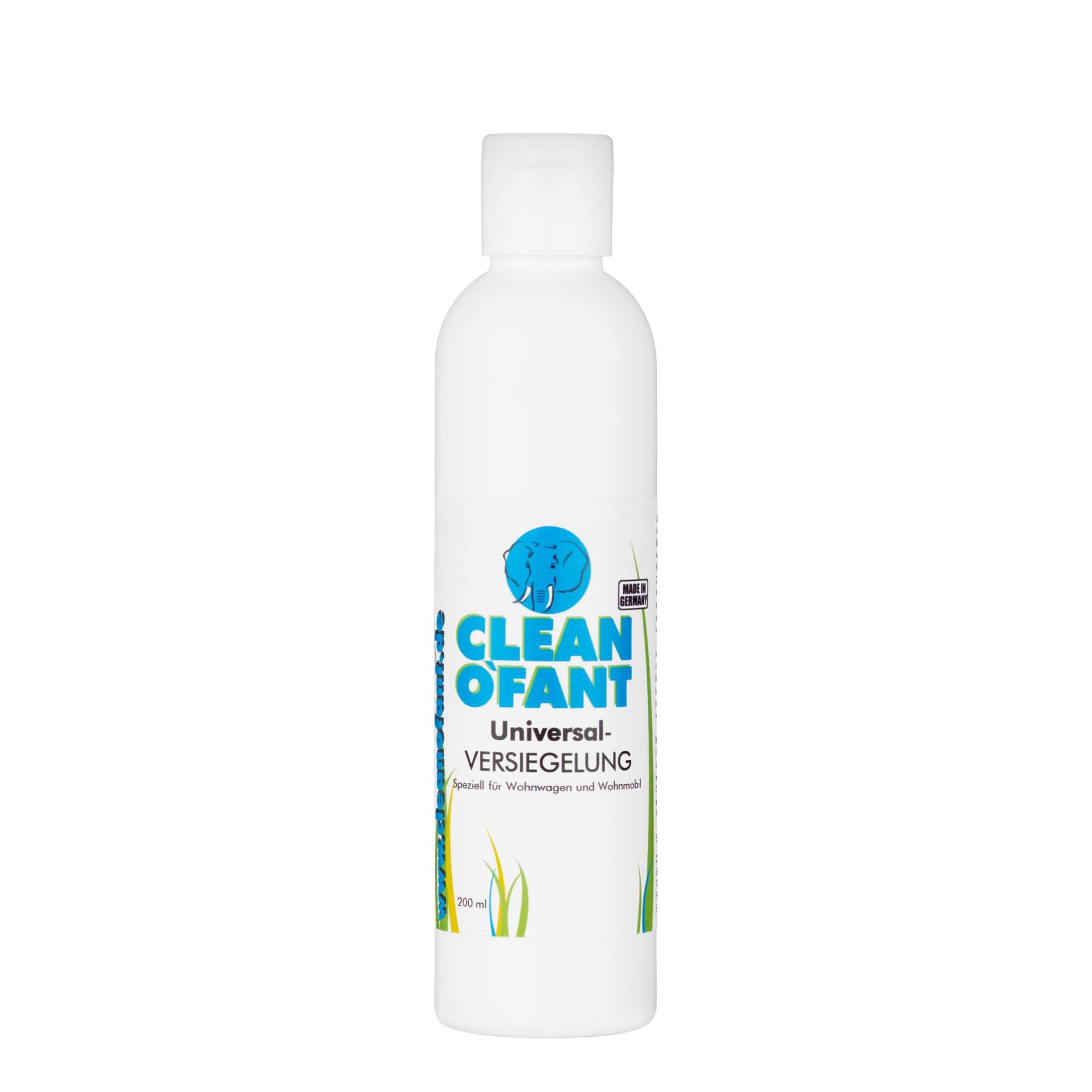 CLEANOFANT Universal-VERSIEGELUNG | 200 ml | Lack GFK Gelcoat Folie Kunststoff Acrylglas Glas Aluminium Chrom Edelstahl - für Wohnwagen Wohnmobil Caravan Boot von CLEANOFANT