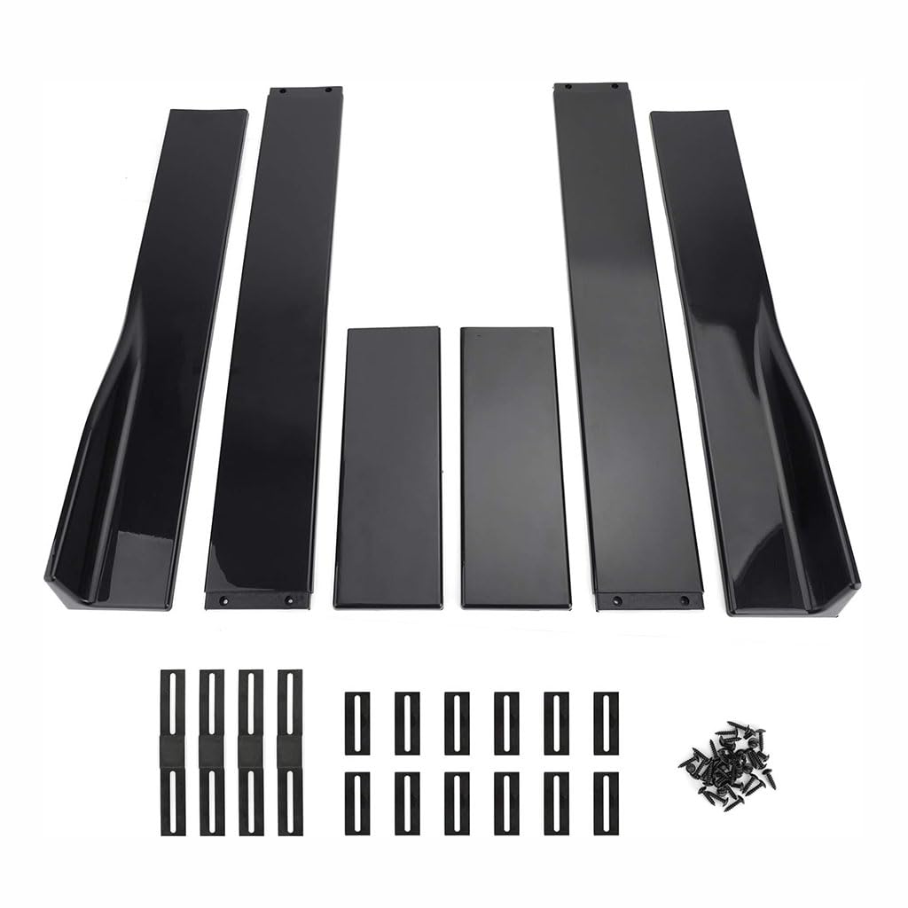 Auto Seitenschweller für BMW 1 Series E82 4 Door 2007-2011,Rocker Splitter Winglet Wings Diffusor Auto Spoiler Separator Car Modification Modellieren zubehör,Style D-200cm von CLEVEQ