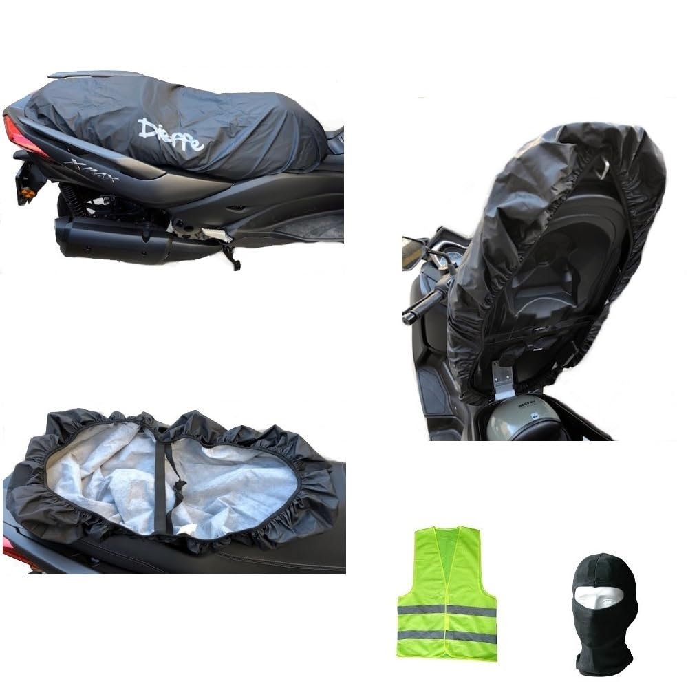 KOMPATIBEL MIT AEON Cube 4X4 350 SITZBEZUG WASSERDICHTER REGENDICHTER Fleece-SATTELSCHUTZ GRÖSSE XL 130X72CM Anti-Kratz-Abdeckung FÜR Motorrad-ROLLERSÄTTEL von CLICK&GO