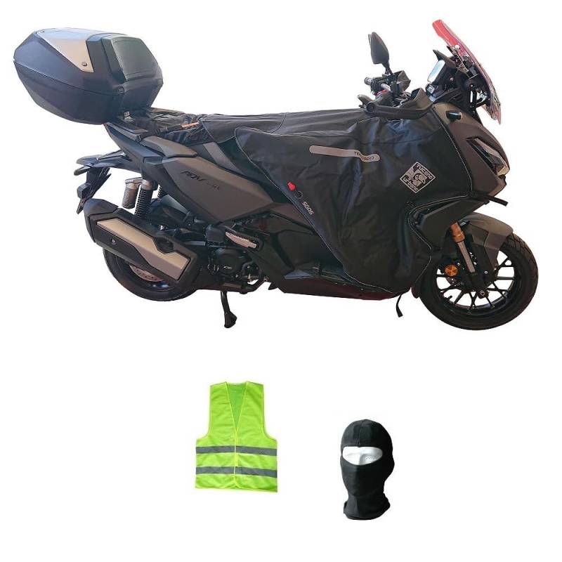 KOMPATIBEL MIT Honda ADV 350 pro Jahr 2022 IN POI BEINABDECKUNG R228-X TERMOSCUDO Tucano Urbano wasserdichte THERMISCHE Decke INNEN AUS ECO-Fell, SPEZIFISCH FÜR Roller von CLICK & GO