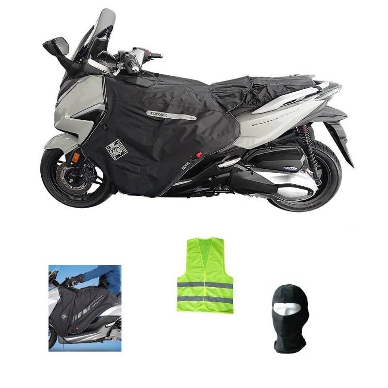 KOMPATIBEL MIT Honda Forza 125 PRO Jahr 2022 BEINABDECKUNG R220-X TERMOSCUDO Tucano Urbano wasserdichte THERMISCHE Decke INNEN AUS ECO-Fell, SPEZIFISCH FÜR Roller von CLICK & GO