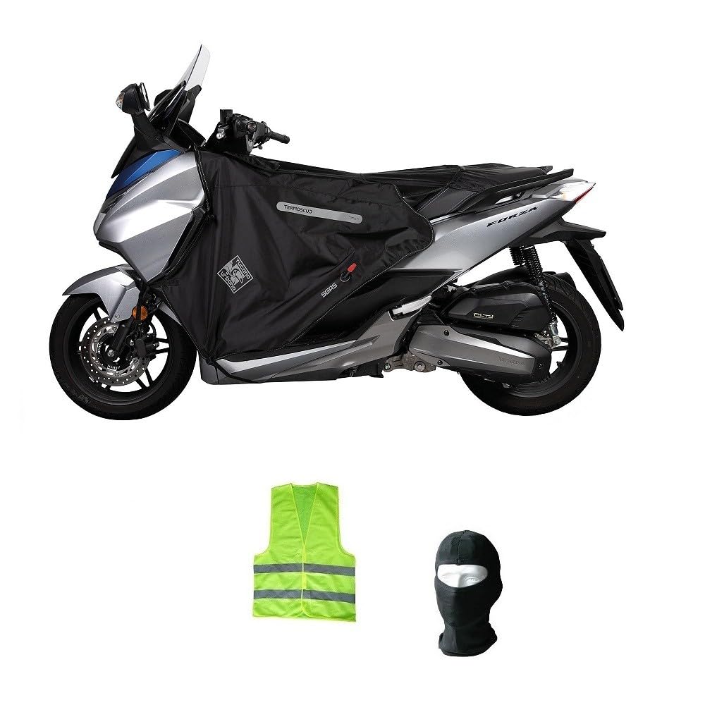 KOMPATIBEL MIT Honda Forza 125 pro Jahr 2020 BEINABDECKUNG R198-X TERMOSCUDO Tucano Urbano wasserdichte THERMISCHE Decke INNEN AUS ECO-Fell, SPEZIFISCH FÜR Roller von CLICK & GO